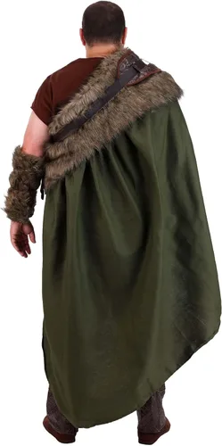 Vista 7 de Men's Plus Size Viking Costume, Men's Nordic Viking Prince Halloween Outfit, Renaissance Fest Warrior