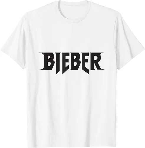 Vista 3 de Justin Bieber Camiseta negra con logotipo Bieber S