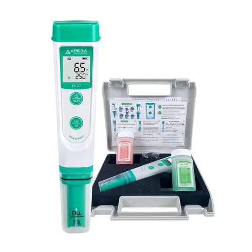 Vista 6 de APERA INSTRUMENTS AI209-T Value Series PH20 Kit combinado de probador de pH que incluye el juego de mantenimiento y un soporte de solución CalPod