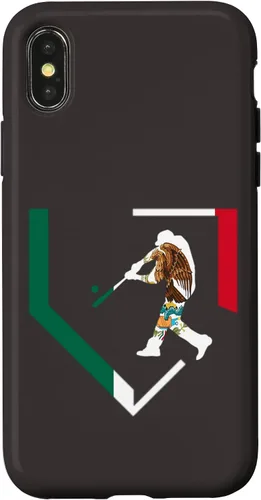 Vista 5 de Funda para iPhone 12 mini Mexico High School Baseball Player Mexican Flag Home Plate Case