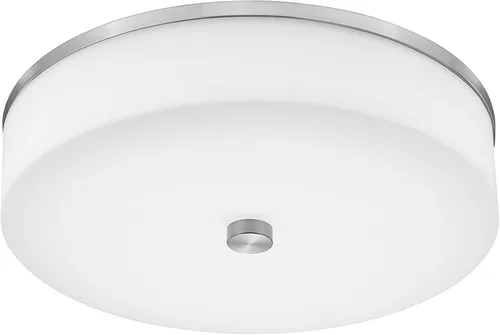 Vista 10 de LMS Lámpara de techo empotrada, moderna lámpara de techo de baño dorada cepillada con tambor blanco lechoso pantalla acrílica para cocina, sala