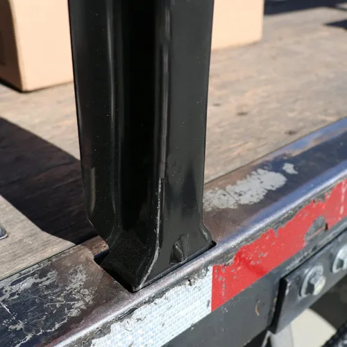 Vista 7 de Boxer Estaca de metal para camión de herramientas, 6 piezas, extremo cuadrado de 24 pulgadas, recubierta en acabado negro, estaca resistente