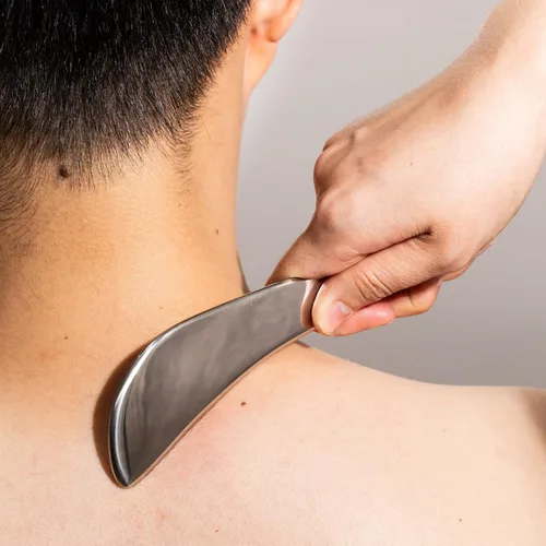 Vista 6 de Gua sha Tool gua sha Herramienta de acero inoxidable iastm herramienta de masaje Gussha herramienta de raspado muscular para terapia de tejidos