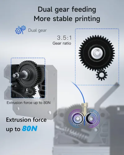 Vista 2 de CREALITY - Kit de actualización oficial de extrusora Sprite Pro, extrusora de accionamiento directo para impresoras 3D Ender 3/Ender 3 V2/Ender 3