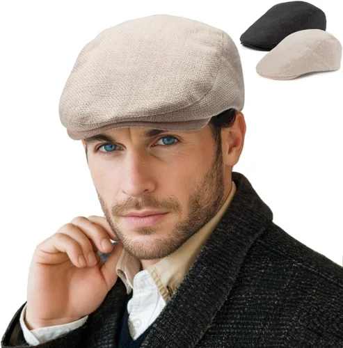 Vista 16 de LADYBRO Paquete de 2 gorras planas unisex para hombre y mujer, estilo casual de verano, ajustables
