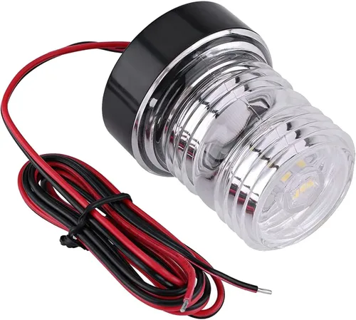 Vista 10 de Luces LED de navegación para barco de 12 V, tipo lágrima, para proa, impermeables, con carcasa de acero inoxidable, para barco, yate, señalización