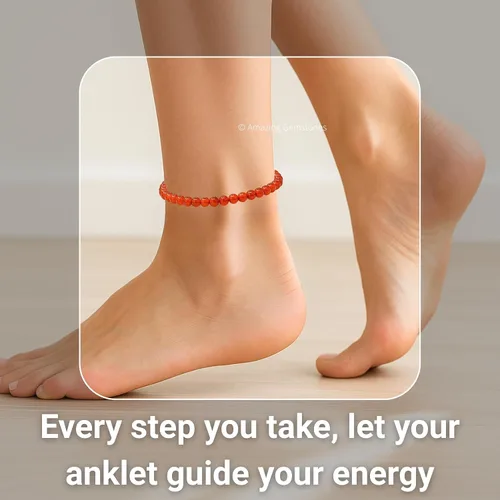 Vista 245 de Amazing Gemstone Crystal Anklet Ankle Bracelets for Women - Waterproof Beaded Healing Crystal Anklets, Plus Size Chakra Gemstone Bead Anklet