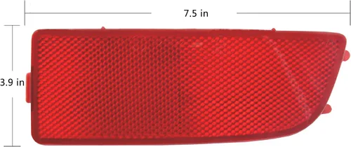 Vista 3 de Adecuado para Sprinter 2500 3500 W906 2007-2018 OEM 9068260040/9068060140/9068260240 Conjunto de reflector de parachoques trasero