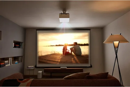 Vista 5 de LG Proyector CineBeam UHD 4K HU710PW - Proyector inteligente DLP para cine en casa, color blanco