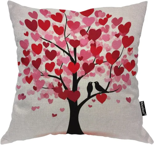 Vista 8 de Moslion Funda de almohada decorativa de arcoíris con diseño de espiral, 18 x 18 pulgadas, funda de cojín cuadrada de lino y algodón para el día