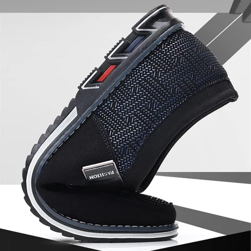 Vista 4 de Veslesth - Zapatos casuales para hombre, mocasines cómodos para caminar, zapatos de conducción de moda, zapatos de cuero de lujo para hombre