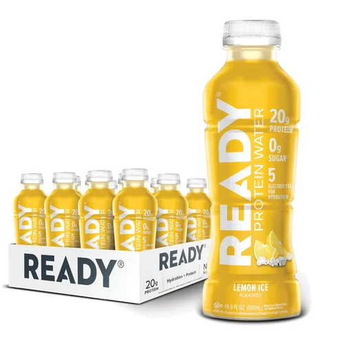 Vista 11 de Ready Protein Water - Agua con 0.53 onzas (15 g) de proteínas de suero de leche, sin azúcar, 12 unidades, 16.9 onzas líquidas cada una.
