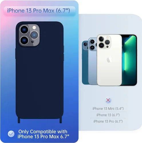 Vista 176 de Funda compatible con iPhone 8 Plus, iPhone 7 Plus/6 Plus/6S Plus con cordón, funda cruzada para iPhone con correa ajustable de silicona para iPhone