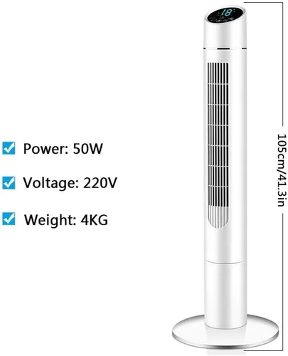 Vista 2 de Air Cooler for Home Office Evaporative Coolers Portable Air Cooler 41 Inch Quiet Oscillating Tower Fan with Remote Control 3 Speed Setting 8 Hour