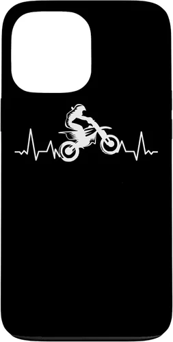 Vista 24 de Motocross Motorcyclist Dirtbike Pitbike Motorcyclist Case for iPhone 17