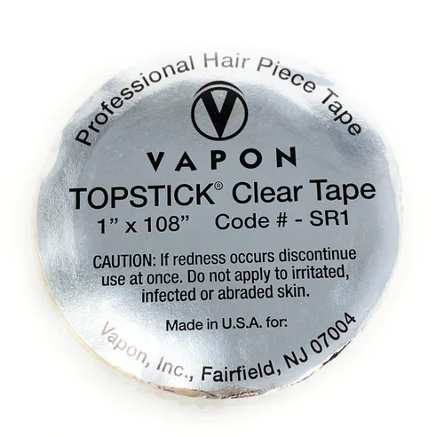 Vista 5 de Rollo de cinta adhesiva de grado médico de doble cara, 1 pulgada x 108 pulgadas, transparente