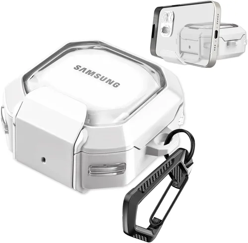 Vista 7 de Funda con Candado Seguro Transparente para Samsung Galaxy Buds FE/Galaxy Buds 2 Pro/Galaxy Buds Pro/Galaxy Buds Live, Accesorios para Galaxy Buds