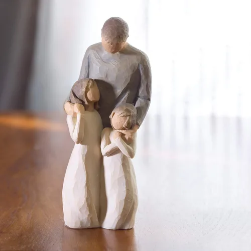 Vista 5 de Willow Tree Mis niñas, mirándote, veo maravilla, alegría, fuerza, celebra las relaciones amorosas entre padres e hijos, abuelos y nietos, figura