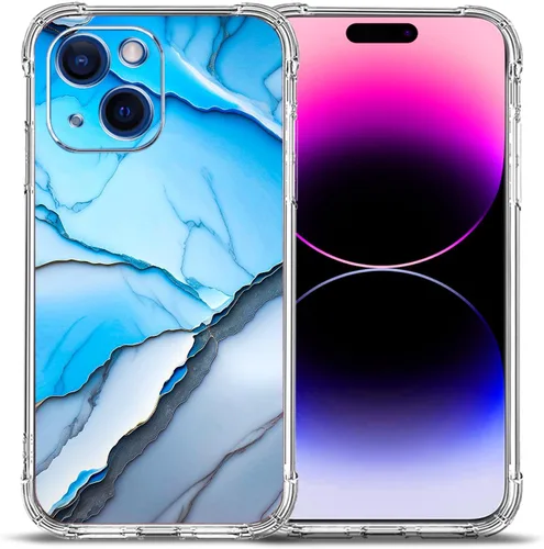 Vista 10 de Funda para iPhone 15, hermosa protección contra caídas de flores rosas, a prueba de golpes, TPU de cuerpo completo, resistente a los arañazos