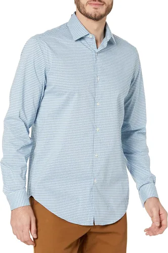 Vista 8 de Van Heusen Camisa de vestir para hombre Slim Fit Stain Shield Stretch Mercurio Oscuro Viejo