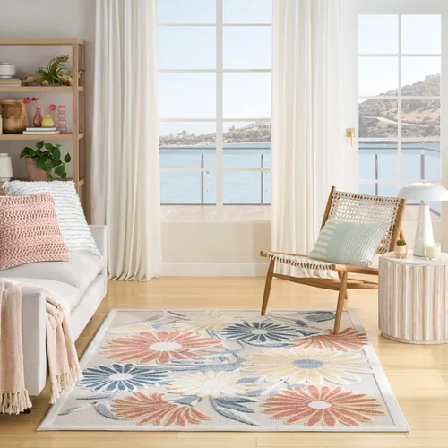 Vista 26 de Nourison Home Aloha - Alfombra beige de 2 pies 3 pulgadas x 12 pies, fácil de limpiar, no se desprende, para dormitorio, sala de estar, comedor