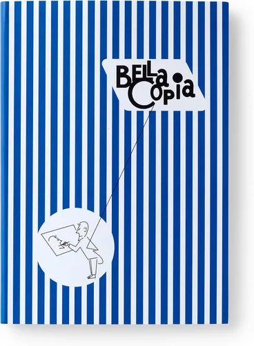 Vista 3 de Bella Copia Blue Midsized Blank Notebook