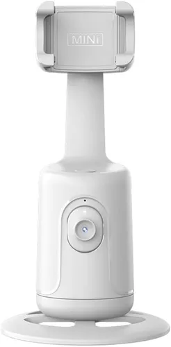 Vista 10 de Smart 360° Auto Face Tracking Gimbal Desktop Selfie Stabilizer Robot Camaraman con lente ajustable Base estable Soporte de teléfono para Smartphone