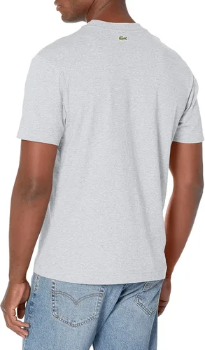 Vista 2 de Lacoste Camiseta con estampado de monograma de marca de ajuste regular para hombre