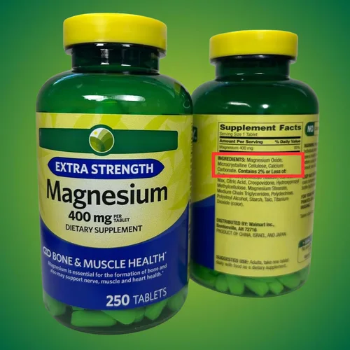 Vista 5 de KP+ Óxido de magnesio 400 mg 250 tabletas Apoya la salud ósea, nerviosa y muscular Suplemento de magnesio extra fuerte Paquete de 1