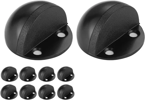 Vista 6 de JQK DSB3-BK-P5 - Tope de puerta de piso, para snowboard, almacenamiento de acero inoxidable, amortiguador de sonido, parachoques de pared, estante