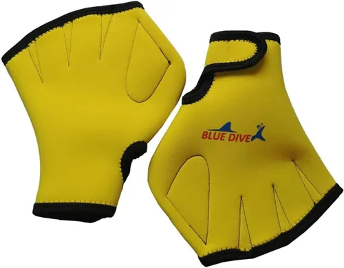 Vista 9 de 1 par de guantes de malla de natación, guantes de entrenamiento, palas de fitness acuático, resistencia al agua, tela de mano para hombres, mujeres