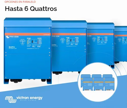 Vista 5 de Victron Energy Quattro - Inversor de onda sinusoidal pura de 5000 VA de 12 voltios y cargador de batería de 220 amperios