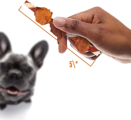 Vista 4 de Good'N'Fun - Brochetas de cuero crudo de triple sabor para perros