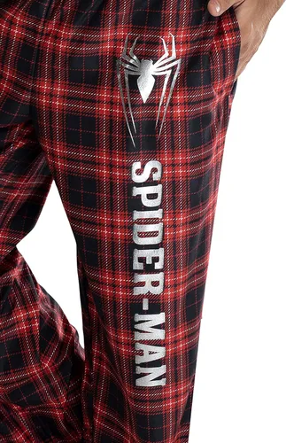 Vista 3 de Marvel Comics - Pantalones de pijama para hombre con logotipo de Spider-Man
