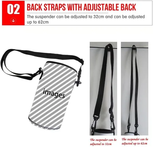 Vista 7 de Jndtueit - Soporte para bolsa de agua de baloncesto, enfriador de botellas de fútbol, correa para deportes al aire libre, gimnasio, camping, caminar