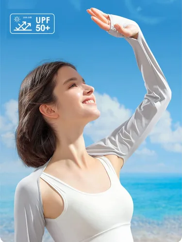 Vista 3 de Protección solar activa con mangas para los brazos para golf, talla S