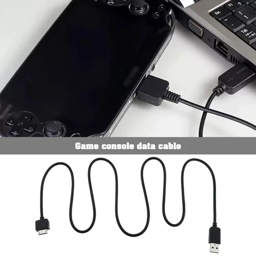 Vista 2 de The Lord of the Tools Cable de carga USB de repuesto compatible con modelos PS Vita 1000 2 en 1, cable de carga de datos USB, accesorios