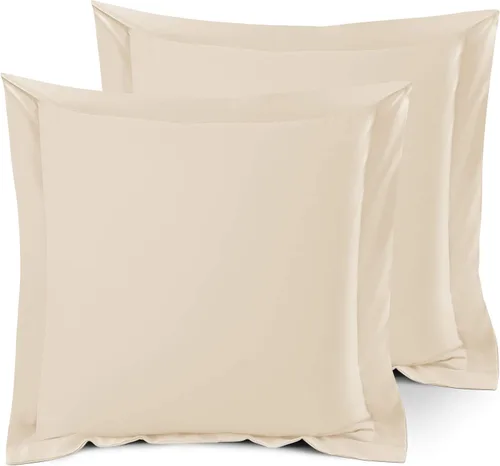 Vista 112 de Nestl Juego de 2 fundas tipo sham de almohada suaves - Fundas de almohada de microfibra de doble cepillado - Fundas de almohada de cama premium