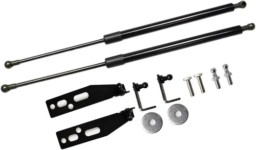 Vista 10 de TSUBASA Soportes de elevación para Fiat 500 2007-2022 Capó delantero Modificar fibra de carbono Amortiguadores de choque cargados a gas Barra