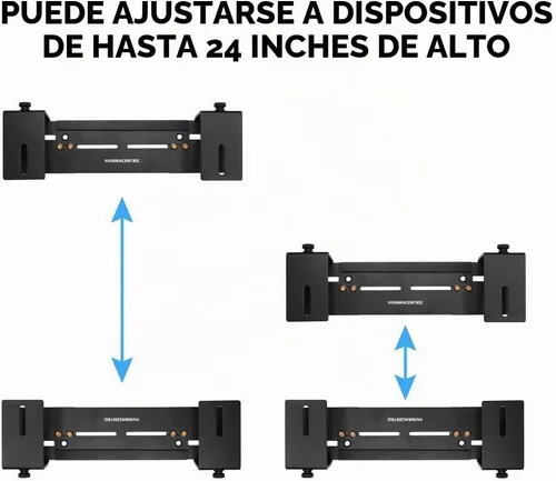 Vista 7 de HumanCentric Soporte de pared ajustable para dispositivo, caja de cable y soporte para módem, adaptador de pared ajustable para dispositivos