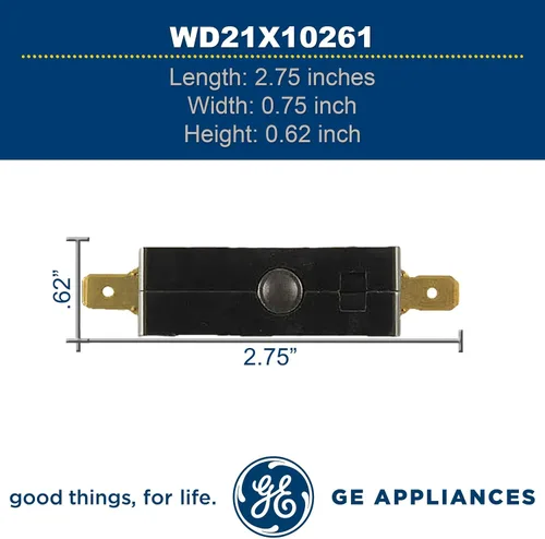 Vista 4 de GE WD21X10261 - Interruptor multiusos original OEM para lavavajillas GE