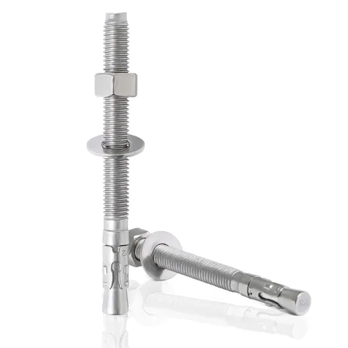 Vista 9 de LIONMAX Pernos de anclaje de acero inoxidable para concreto 1/2" x 3-3/4 pulgadas, paquete de 6 anclajes de cuña para pared de cemento, resistente a