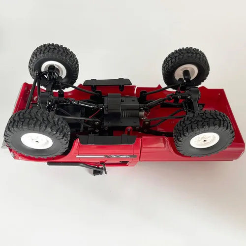 Vista 6 de Camión RC WPL C24 RC Crawler escala 1/16 4x4 RC Rock Crawler todo terreno todoterreno Pickup Truck RTR Control remoto LED proporcional acelerador