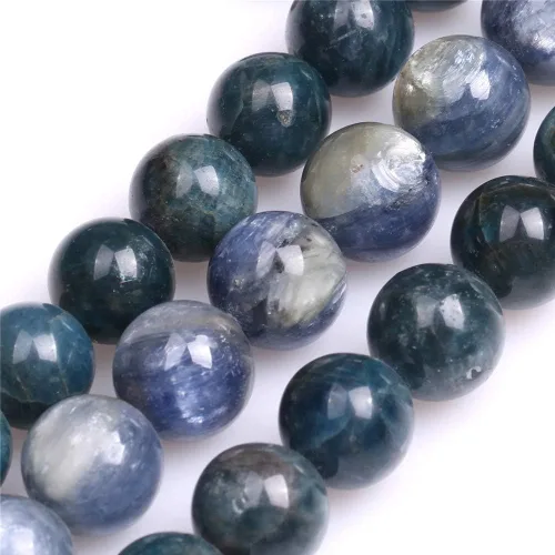 Vista 133 de GEM-Inside - 95 cuentas AA color morado oscuro de amatista de 15 pulgadas por hebra con agujero, piedras preciosas naturales y cuentas de cristal