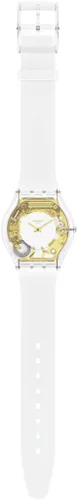 Vista 2 de Swatch Skin Classic BIOSOURCED Coeur Dorado Reloj de cuarzo, Blanco, Reloj de cuarzo