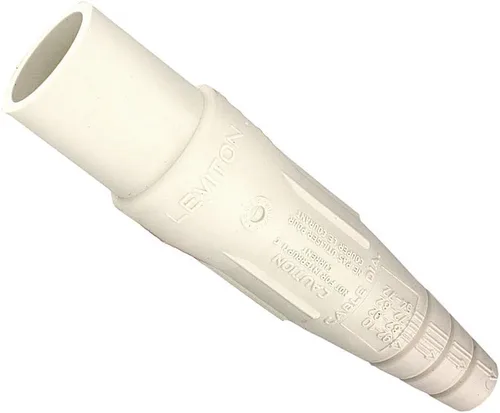 Vista 6 de Leviton Nariz cónica serie 16, contacto de enchufe macho, desmontable, conector tipo leva con terminación de tornillo de doble ajuste, 16D24-UE