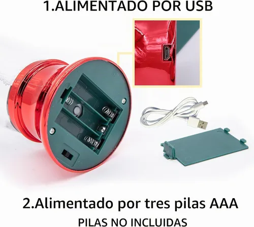 Vista 5 de YAKii - Lámpara de tornado LED que cambia de color, 10.5", juguete de ciencia que genera un tornado, funciona con pilas o un cable USB.