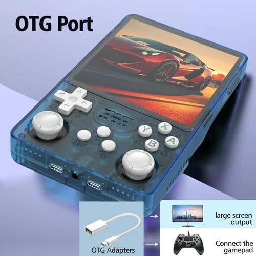 Vista 6 de R36plus - Consola de videojuegos portátil, consola de juegos retro portátil con pantalla IPS de 4.0 pulgadas, sistema ArkOS, más de 15000