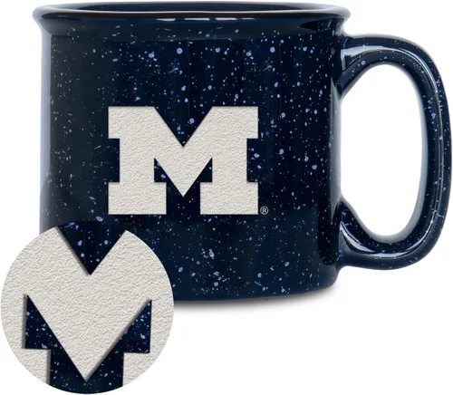 Vista 93 de Rico Industries NCAA Speckle 12oz Laser Engraved Campfire Mug
