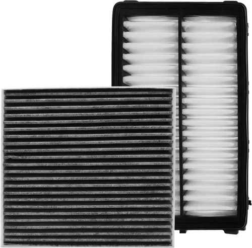 Vista 14 de Filtro de aire de cabina de motor de peine para Hyundai Accent 1.6L L4 2017 2016 2015 2014 2013 2012 Gris carbón
